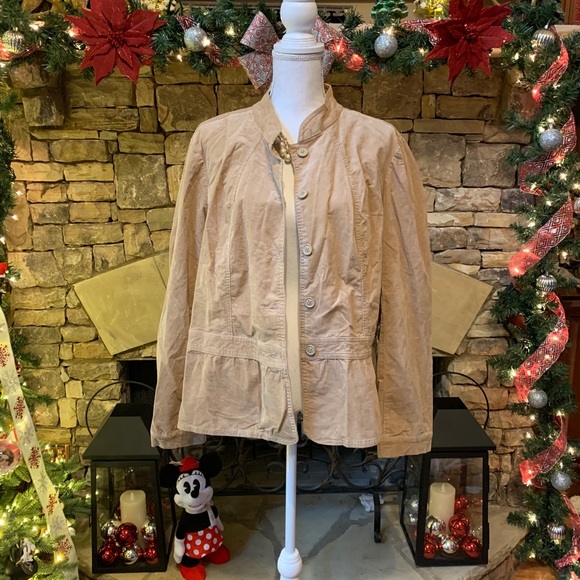Ana Button up Tan Jacket Size 1X - Picture 3 of 8
